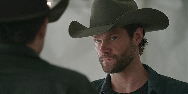 Walker and Fenton get hot for each other with smoldering looks from Jensen Ackles. Walker and Fenton get hot for each other with smoldering looks from Jensen Ackles.