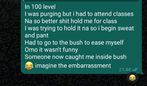 Embarrassing Experiences - by Franklin Sasha