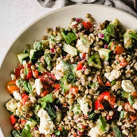 Everyday Lentil Salad with Lemon Dressing