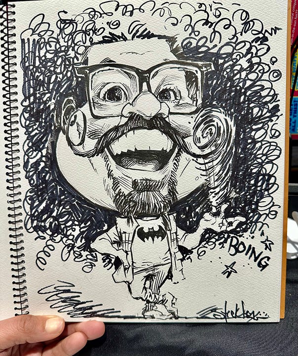 A smattering of examples of Convention Style Caricatures.