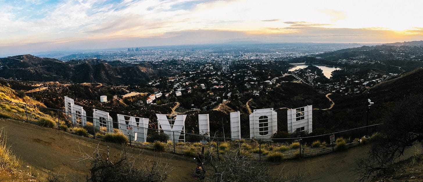 January 2nd, 2016 - Hiked the Hollywood sign. I think this photo is proof that the best camera you have is that one that is with you.
While hiking, I had a 5D Mark III. However, I only had a 50mm lens.
To get this shot I had to pull out my iPhone and take a panorama. My iPhone was the only camera I had with me that had a “wide angle” lens. The panorama mode is fantastic. January 2nd, 2016 - Hiked the Hollywood sign. I think this photo is proof that the best camera you have is that one that is with you.
While hiking, I had a 5D Mark III. However, I only had a 50mm lens.
To get this shot I had to pull out my iPhone and take a panorama. My iPhone was the only camera I had with me that had a “wide angle” lens. The panorama mode is fantastic.