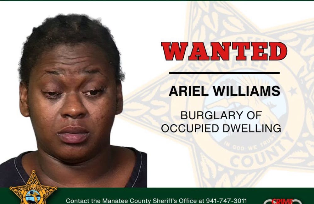 Manatee County Deputies Seek Woman Wanted for Burglary of Occupied Home