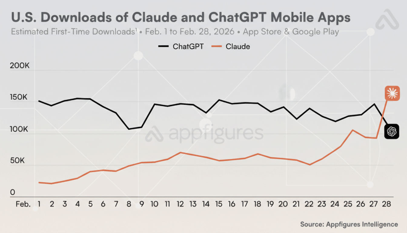 ChatGPT Uninstalls Jump 295% After DoD Deal