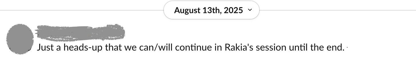 Feedback from a manager who attended my live AI Dev Use Cases Live interactive session