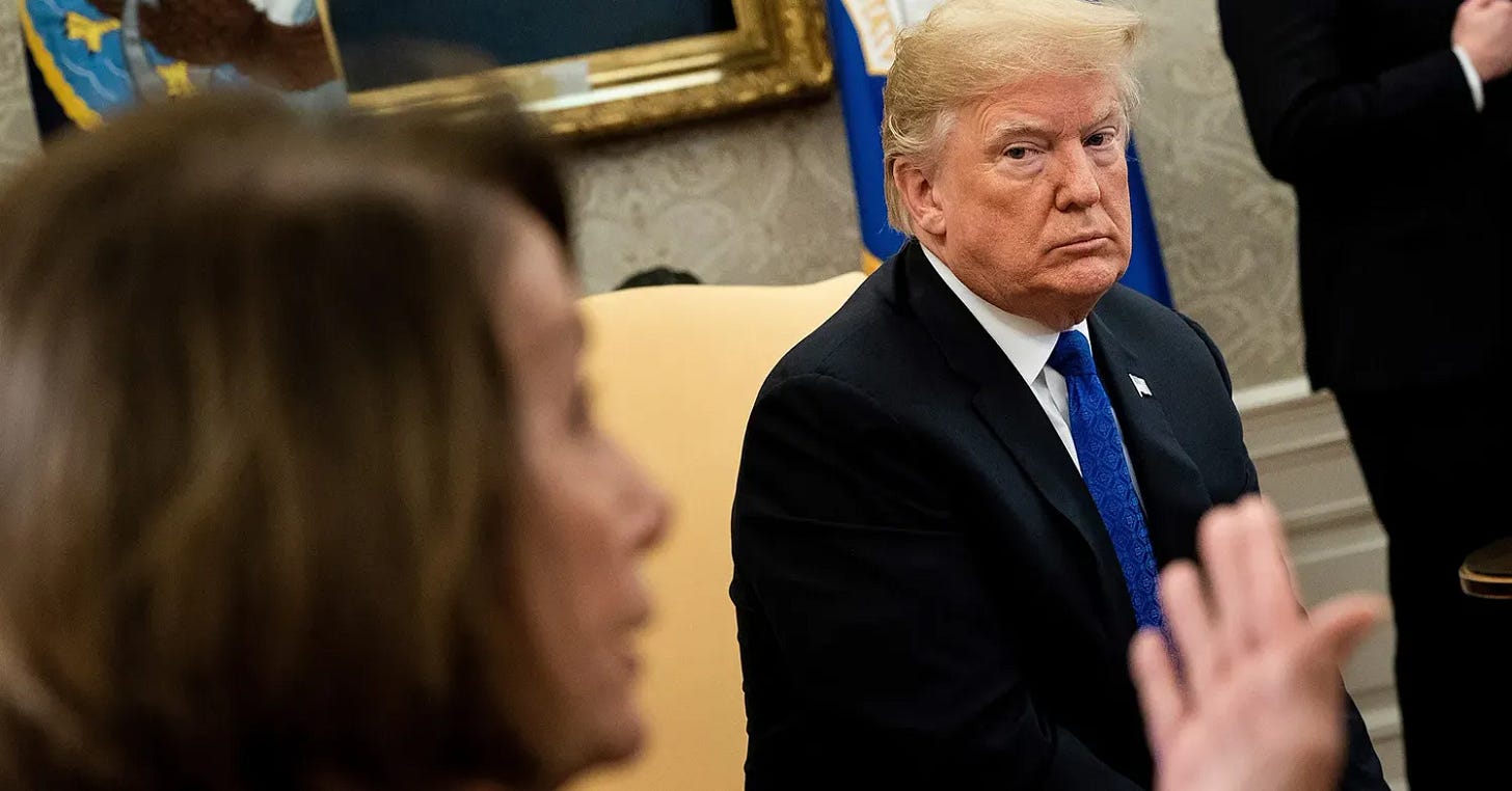 Trump-Pelosi Feud Clouds Prospects for Breakthrough on Shutdown - Bloomberg