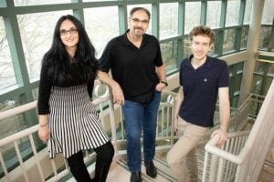 From left: Sanda Dolcos, professor of psychology; Florin Dolcos, professor of psychology; and Paul Bogdan - graduate student in psychology. Social, Cognitive, Personality, and Emotional (SCOPE) Neuroscience Lab.