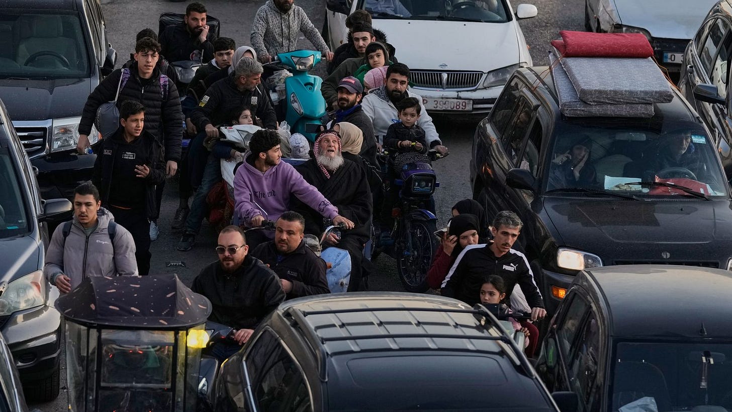 Beirut residents flee