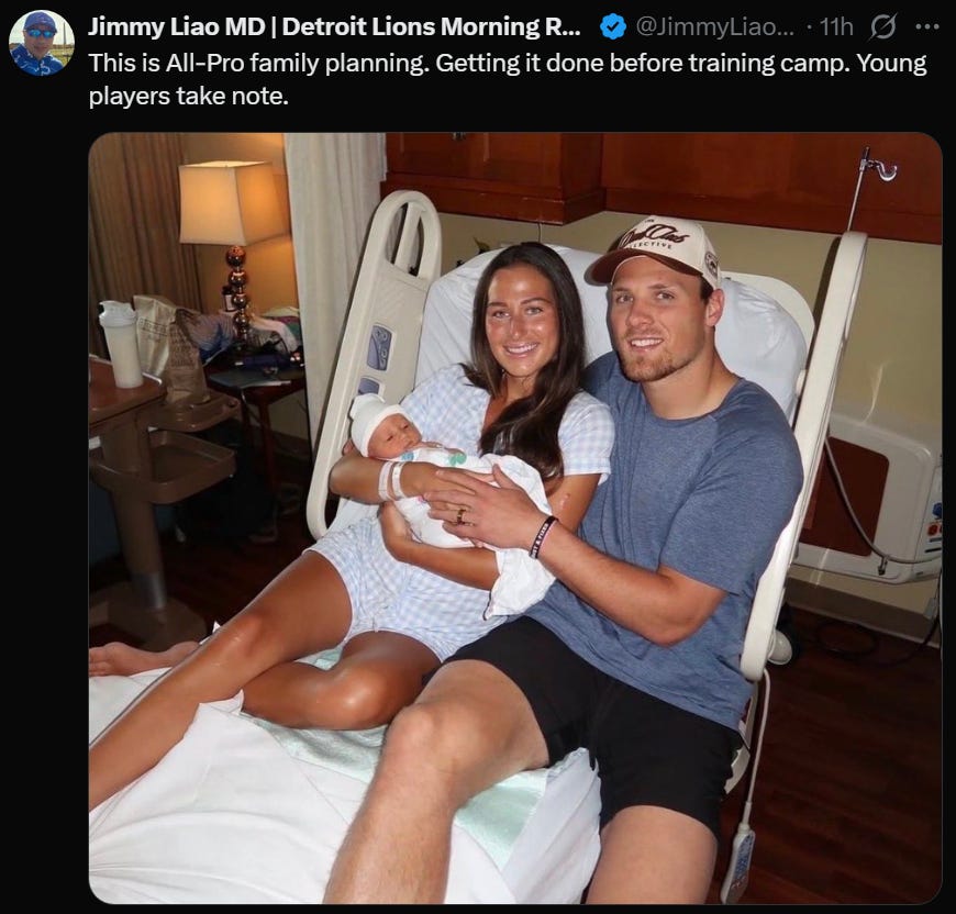 Jack Campbell of Detroit Lions welcomes newborn baby with wife Jack Campbell of Detroit Lions welcomes newborn baby with wife