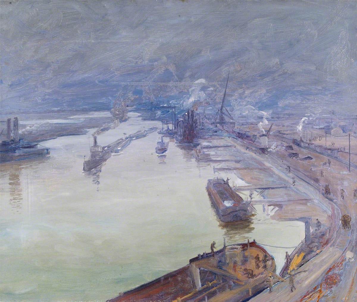 John Lavery, Richborough in Fog, 1917