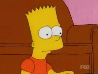 bart simpson from the simpsons is sitting on a couch with his hand on his chin . bart simpson from the simpsons is sitting on a couch with his hand on his chin .