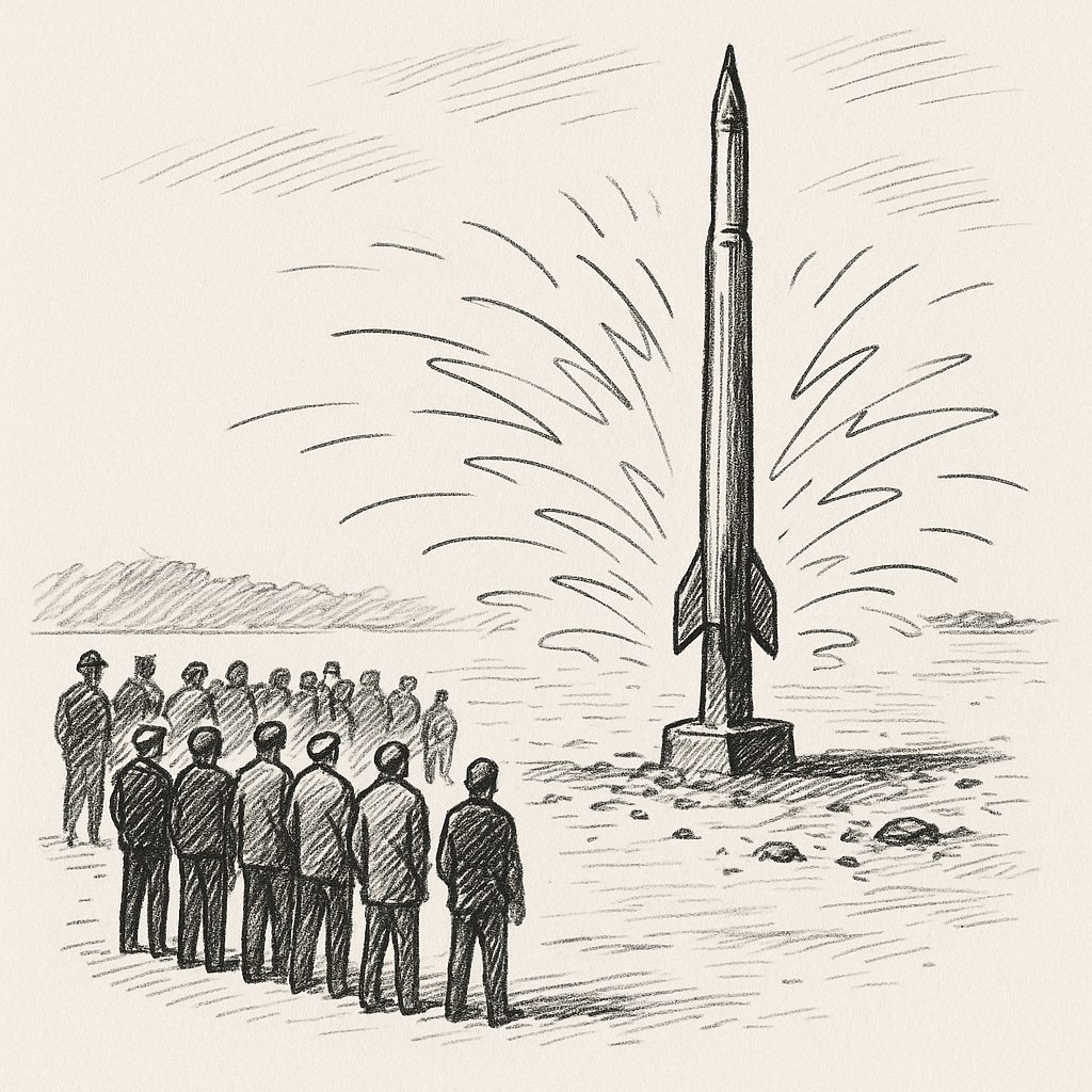 Sketch 1 – The Main Structure and Crowd Imagine a tall vertical form rising from a flat ground. Its base is broad, its upper section narrower, creating a rigid pillar-like outline, with some energy around. Sketch 1 – The Main Structure and Crowd Imagine a tall vertical form rising from a flat ground. Its base is broad, its upper section narrower, creating a rigid pillar-like outline, with some energy around.