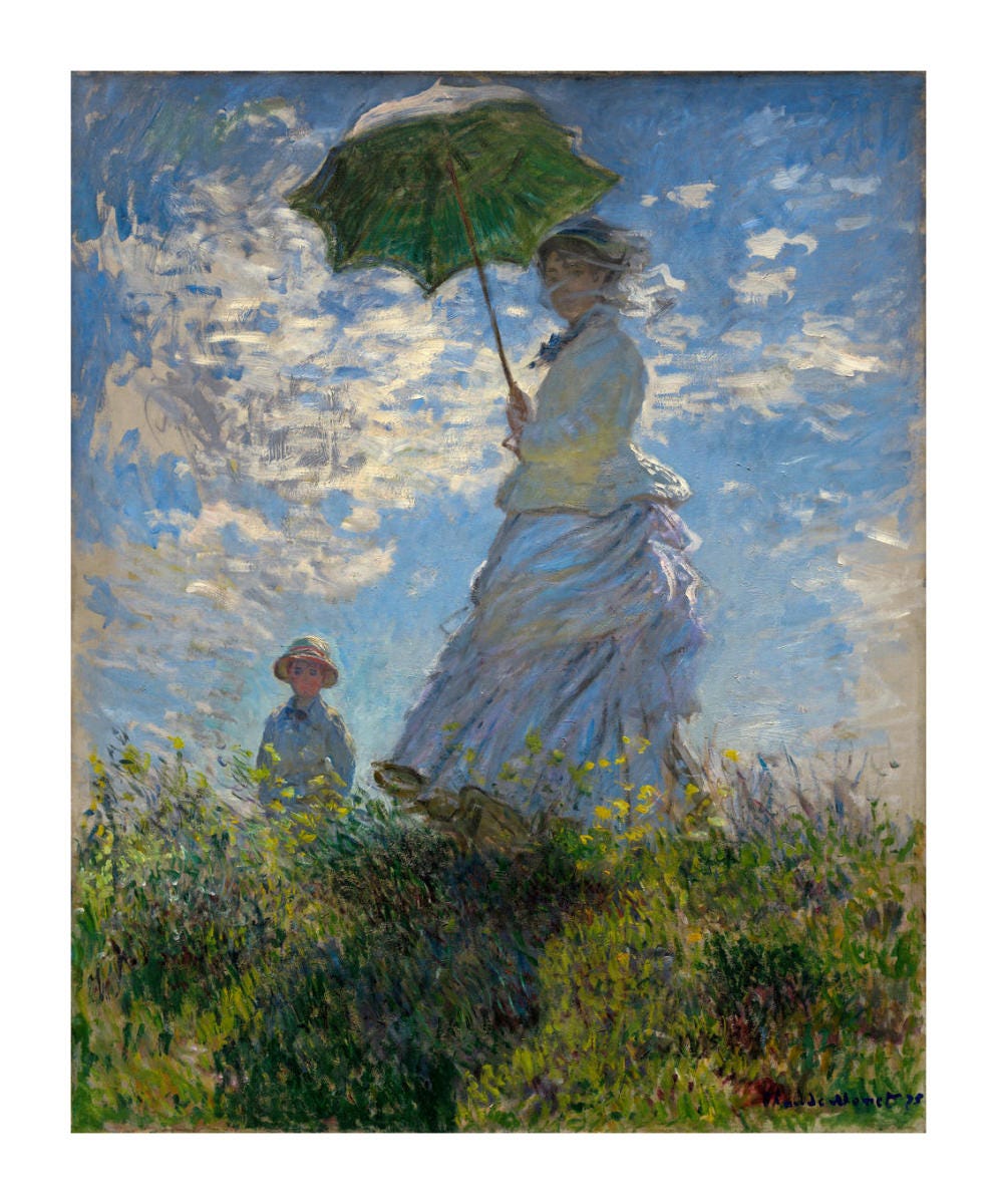 Woman with a Parasol—Madame Monet and Her Son, 1875 by Claude Monet - Paper  Print - Custom Prints and Framing From the National Gallery of Art,  Washington, D.C.