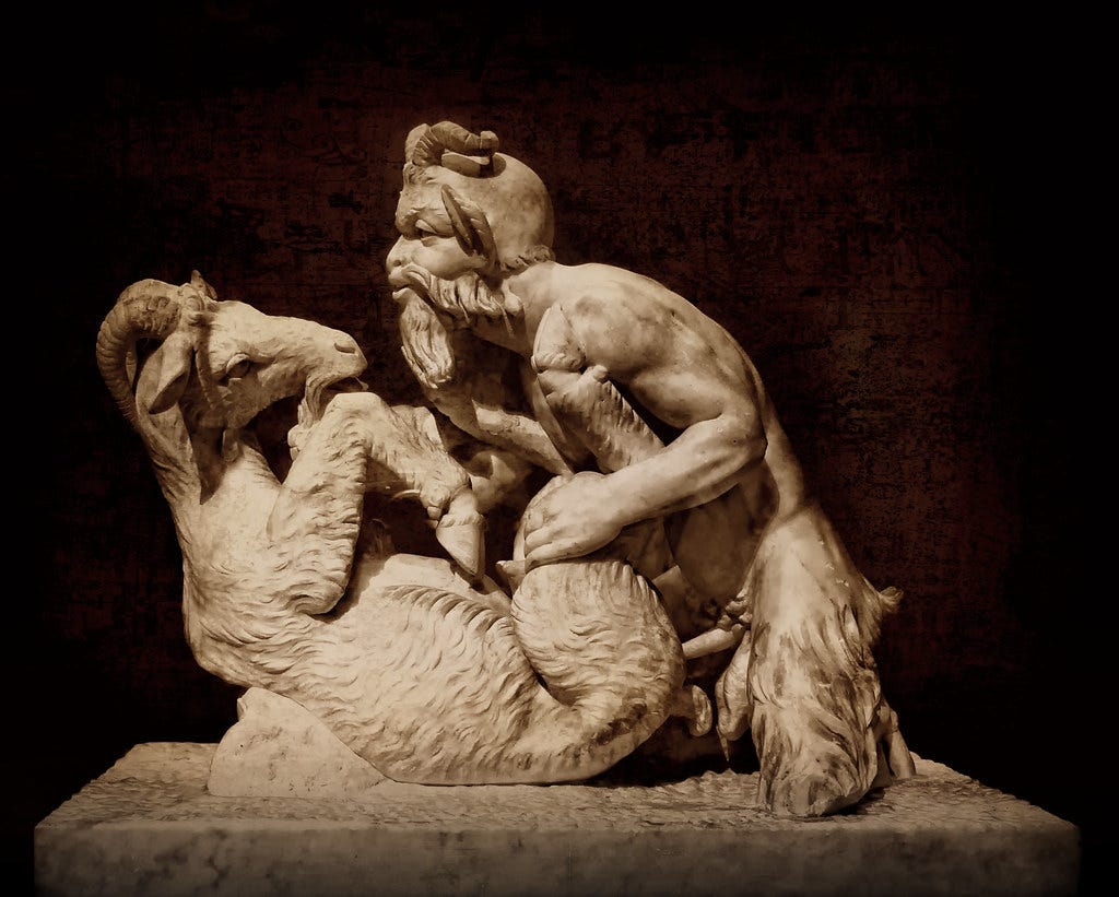 Pandemonium at the Museum | Statue of Pan and the she-goat o… | Flickr