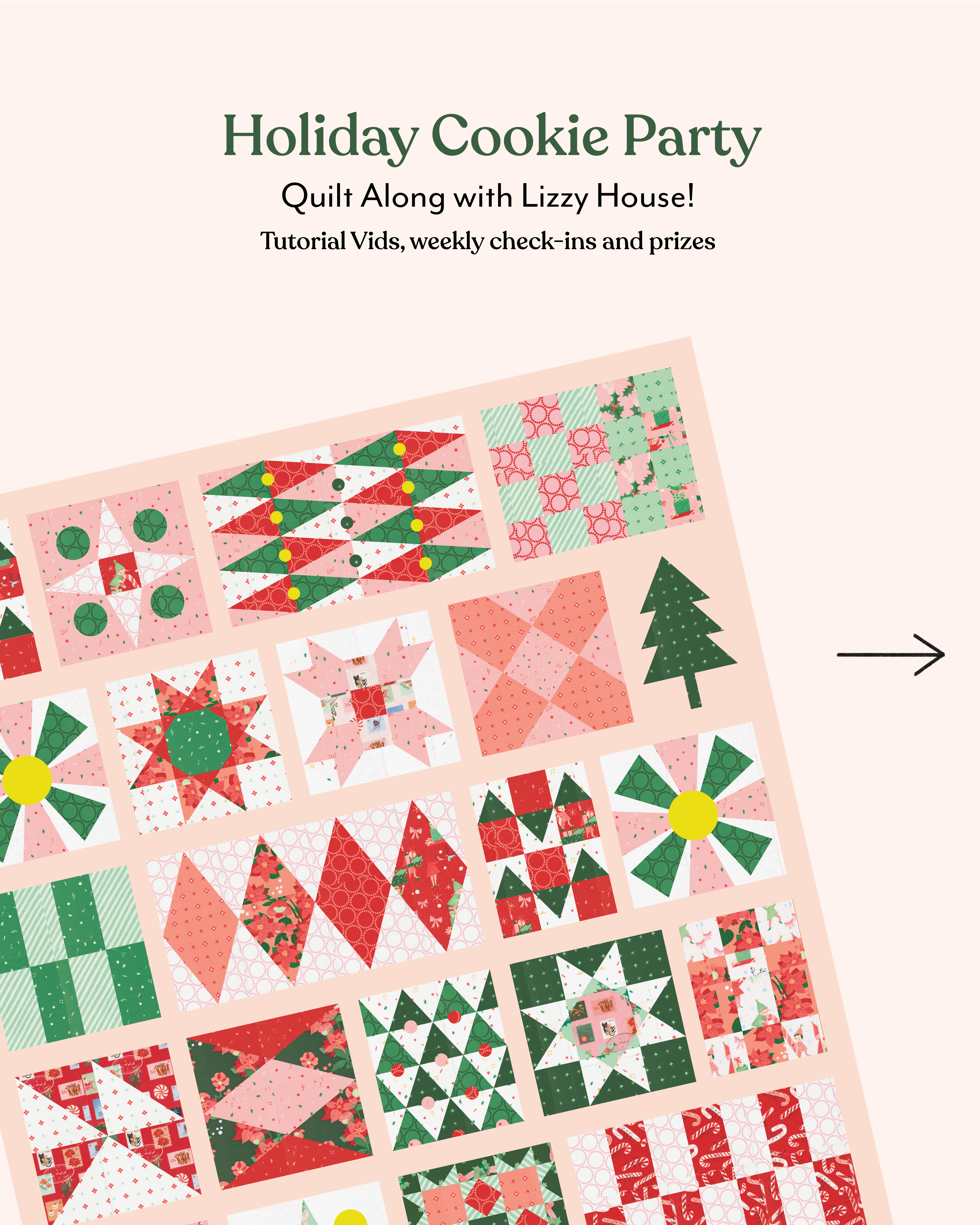 Holiday Cookie Party Quilt Along! - by Lizzy House