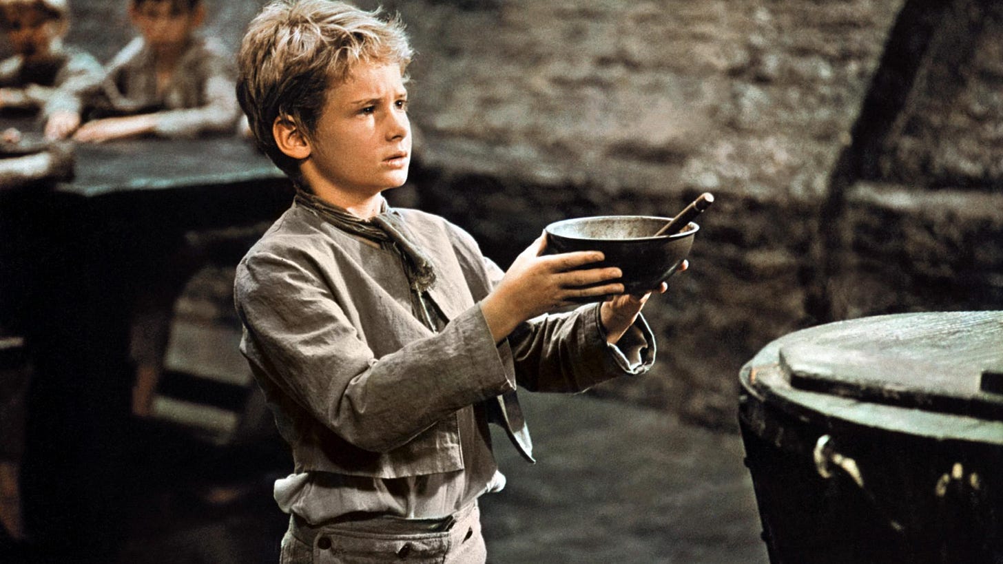Victorian workhouse inmates: Please, sir, I want some more — or else