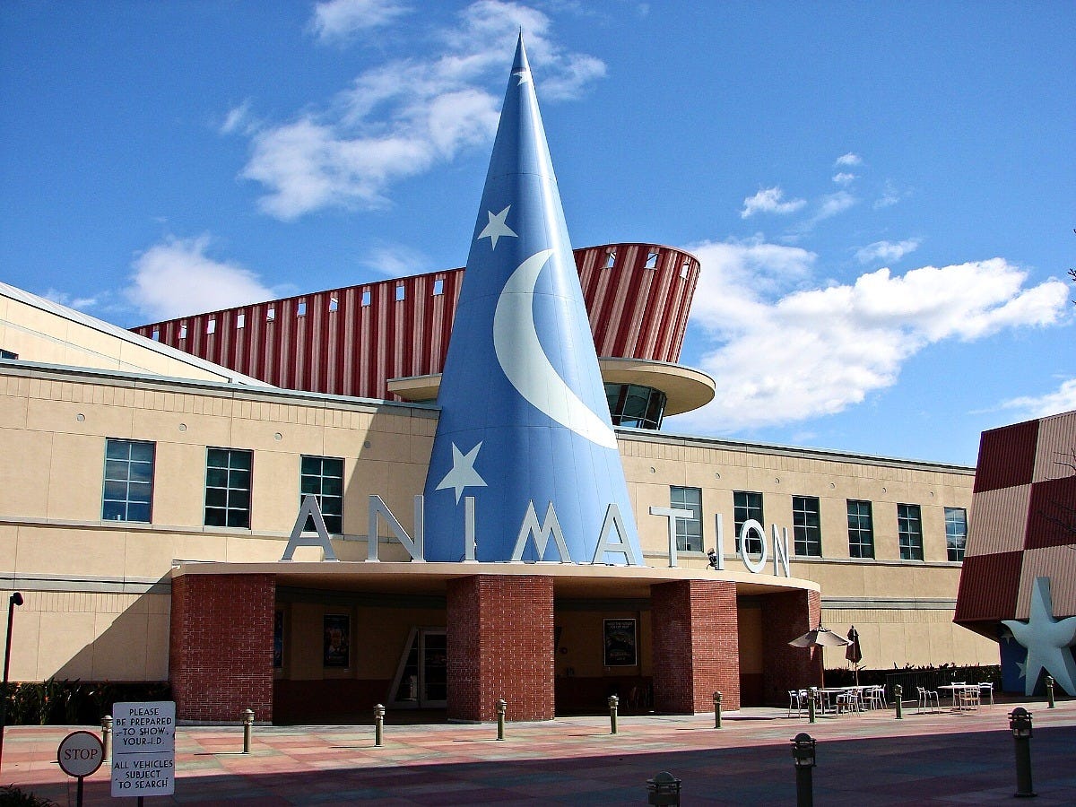 The Roy E. Disney Animation Building in Burbank. Image: The Walt Disney Company via Wikimedia Commons The Roy E. Disney Animation Building in Burbank. Image: The Walt Disney Company via Wikimedia Commons