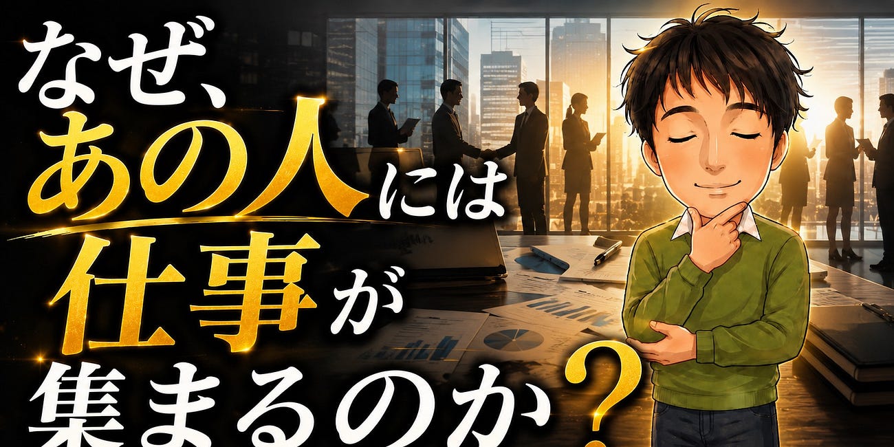 なぜ、あの人には仕事が集まるのか？