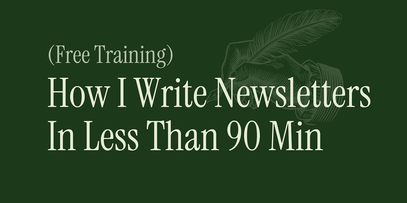 [Free training] How I write newsletters