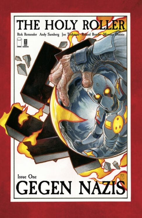 Review: THE HOLY ROLLER #1 - Insane Fun! (Andy Samberg, Joe Trohman & Rick Remender)