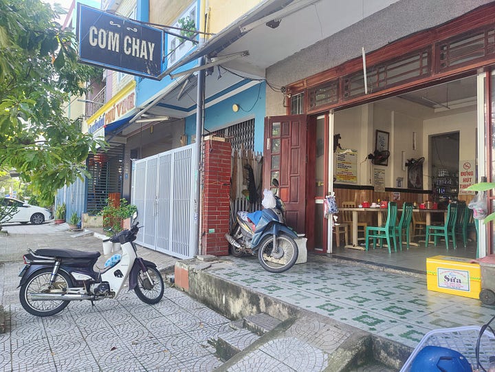 inside and outside the restaurant