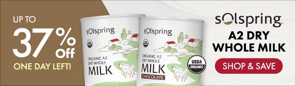 Get up to 37% Off on Organic A2 Dry Whole Milk