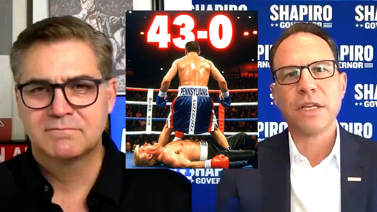 Gov. Josh Shapiro Trashes Trump Election Rant — Touts Undefeated 43-0 Record In Trump Lawsuits