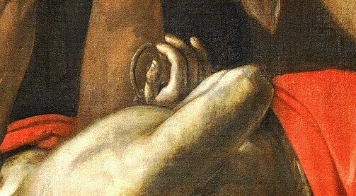 Caravaggio’s The Beheading of Saint John the Baptist, The Finger That Falls Caravaggio’s The Beheading of Saint John the Baptist, The Finger That Falls