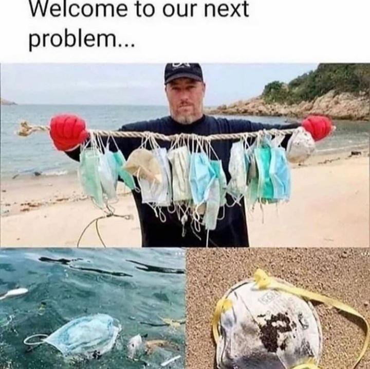 face mask littering | COVID-19 Pandemic | Know Your Meme