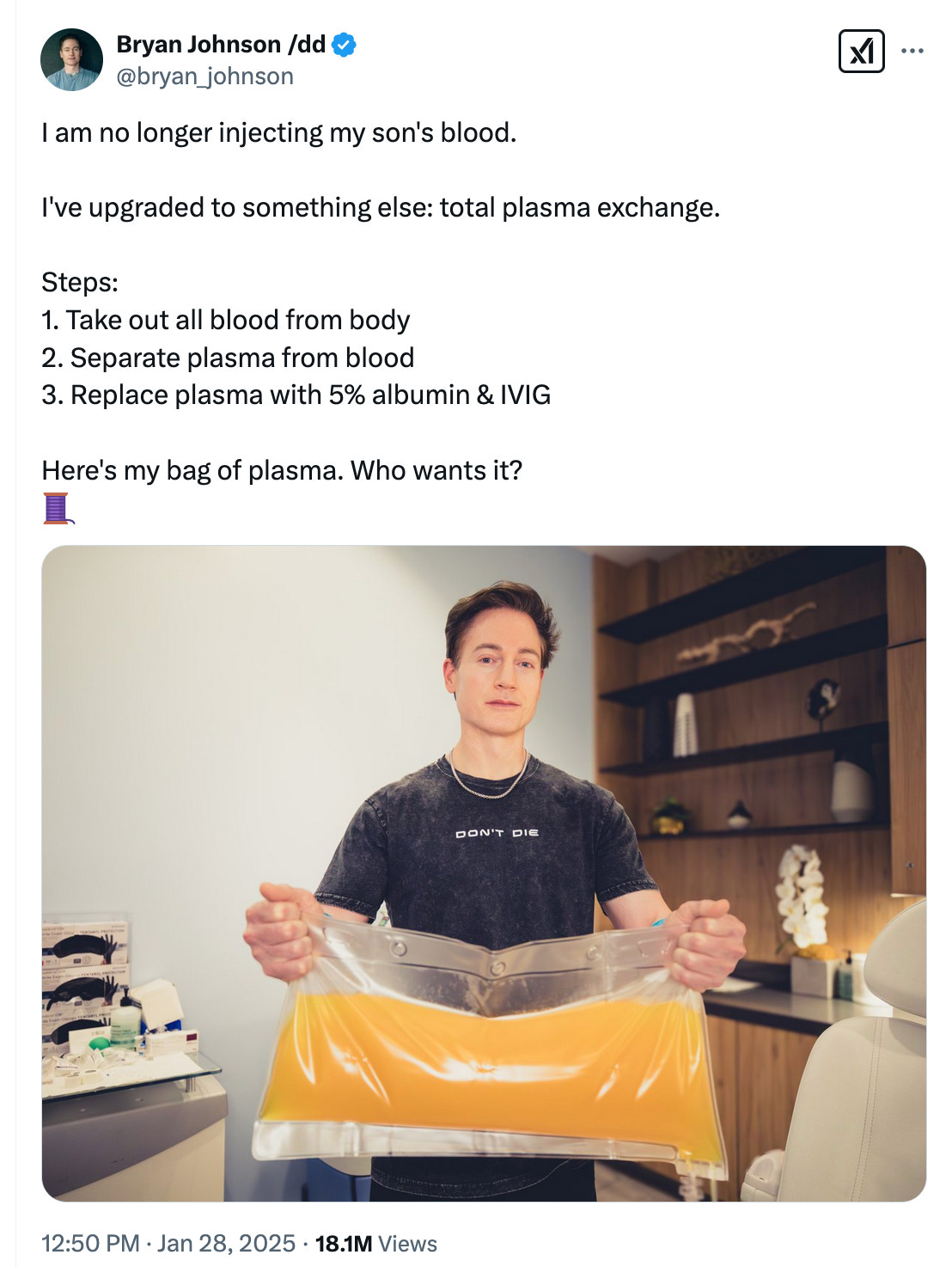 Screenshot of a tweet
