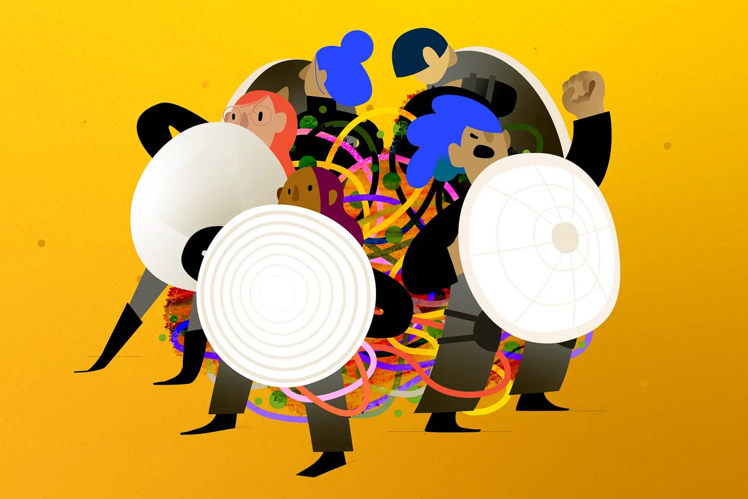 Women using data hardware as defense weapons Women using data hardware as defense weapons