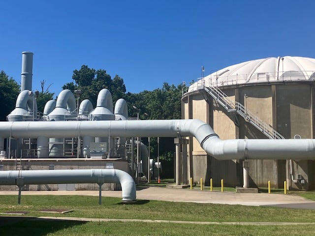 pictures of water pumping and sewer station