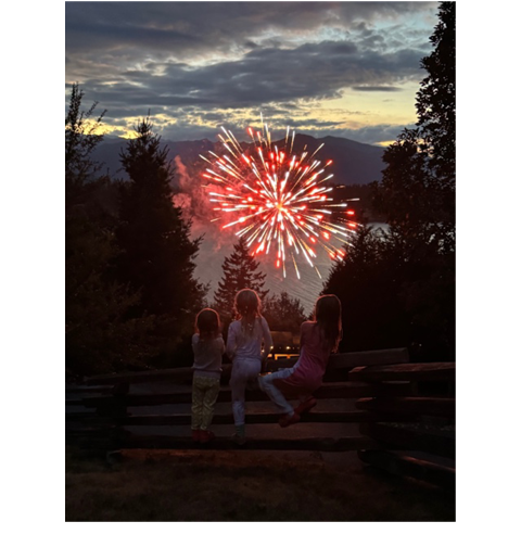 A group of kids looking at fireworks

AI-generated content may be incorrect.