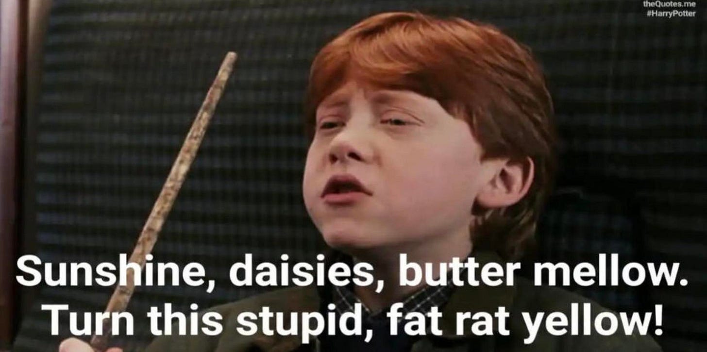 So did this spell not work because it wasn't a real spell or because  scabbers wasn't actually a Rat? : r/harrypotter