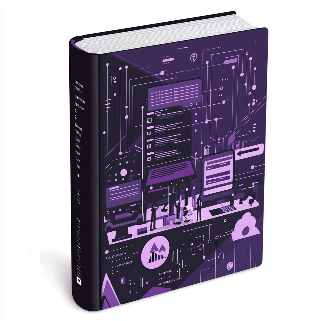 A book with a graphic design on it

Description automatically generated