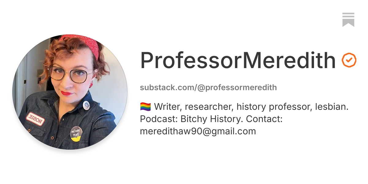 ProfessorMeredith | Substack