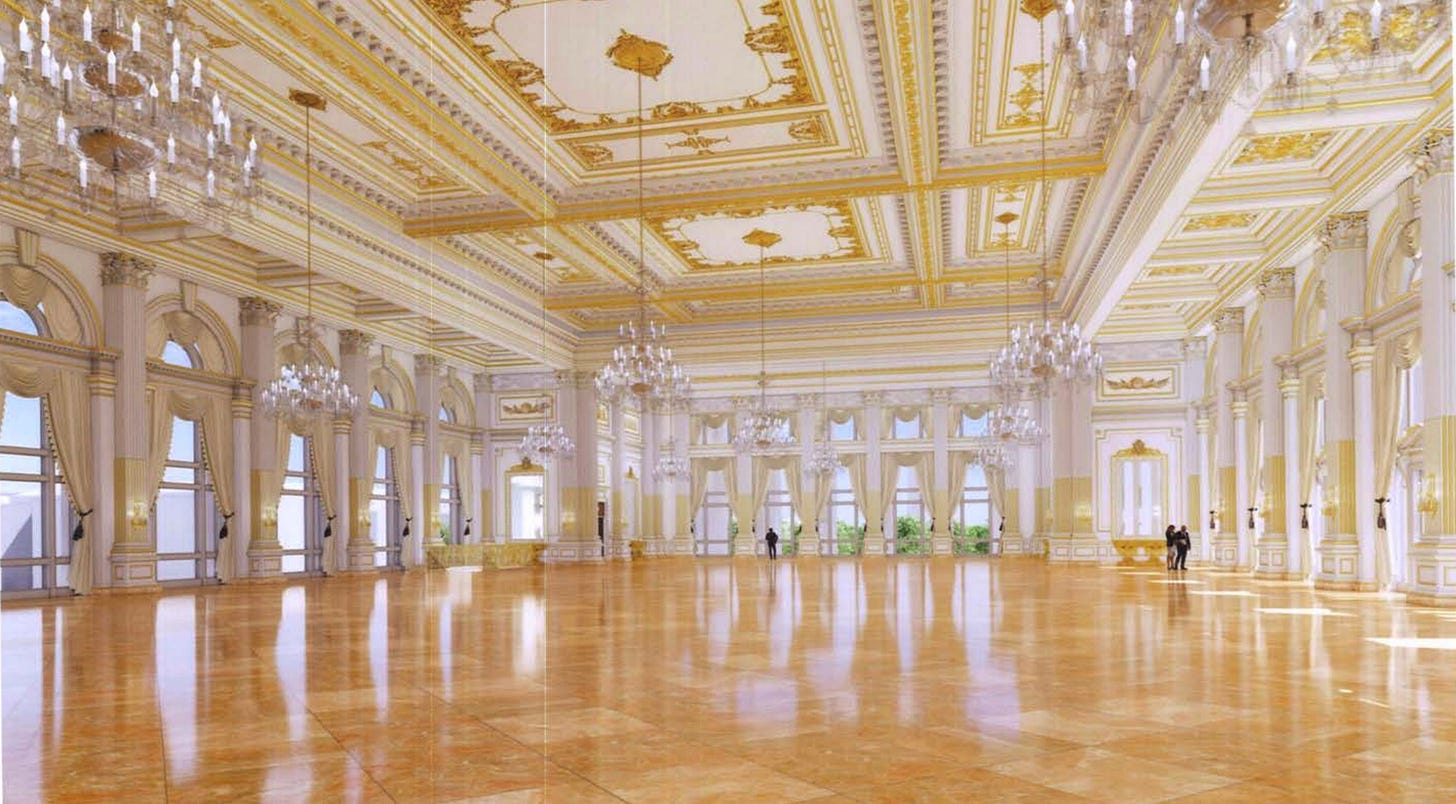 white house ballroom design