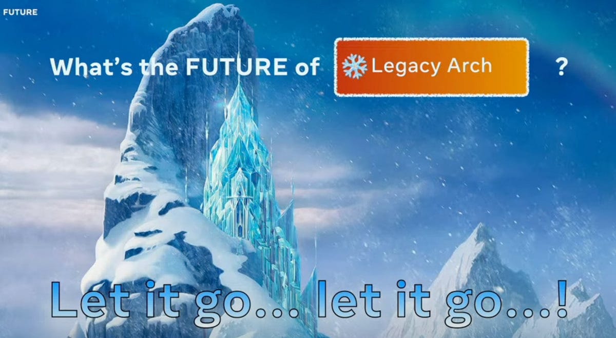 Freezing the Legacy Architecture