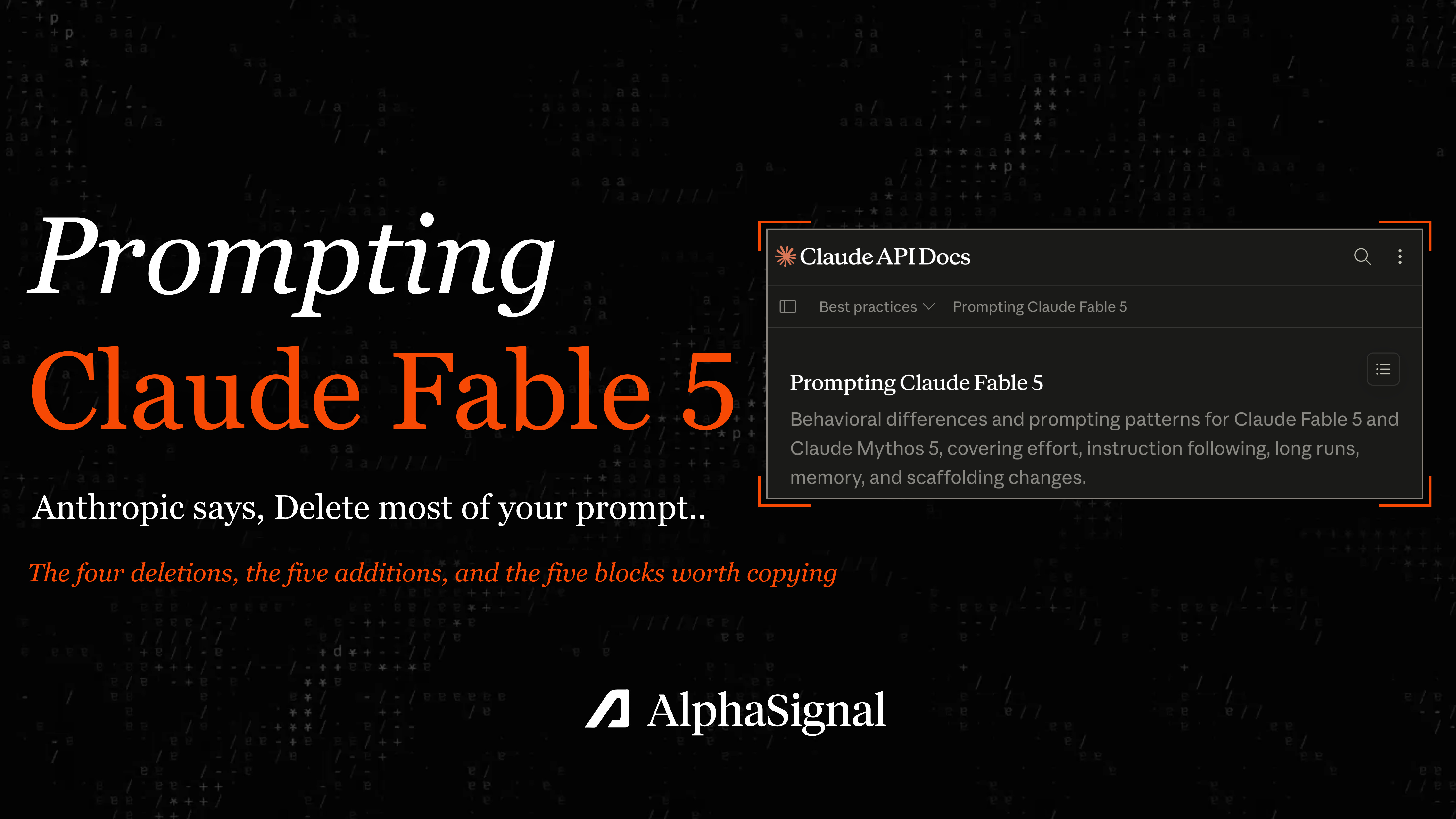 How to Actually Prompt Claude Fable 5