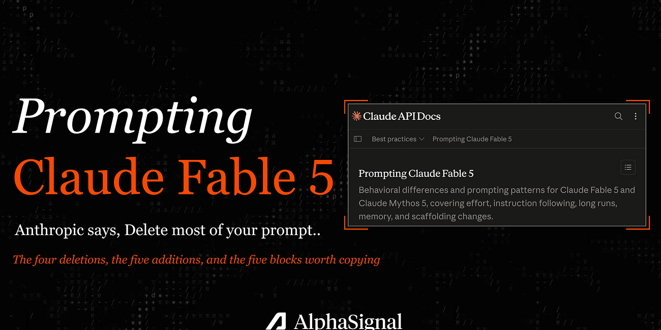 How to Actually Prompt Claude Fable 5