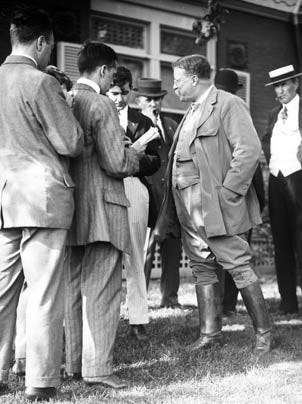 President Theodore Roosevelt and Reporters | The Saturday Evening Post