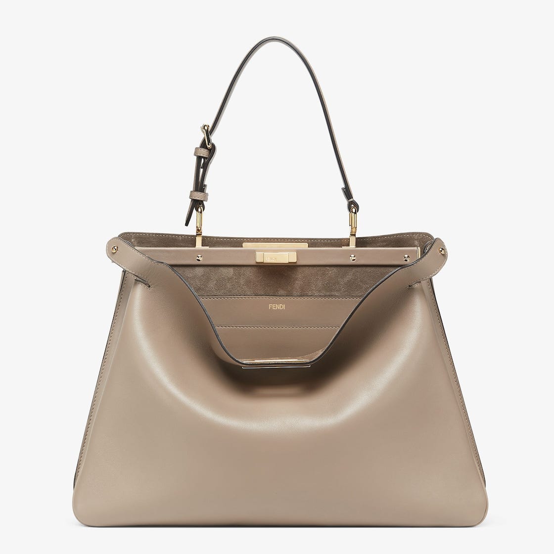 Peekaboo Soft Large Leather Gray | Fendi