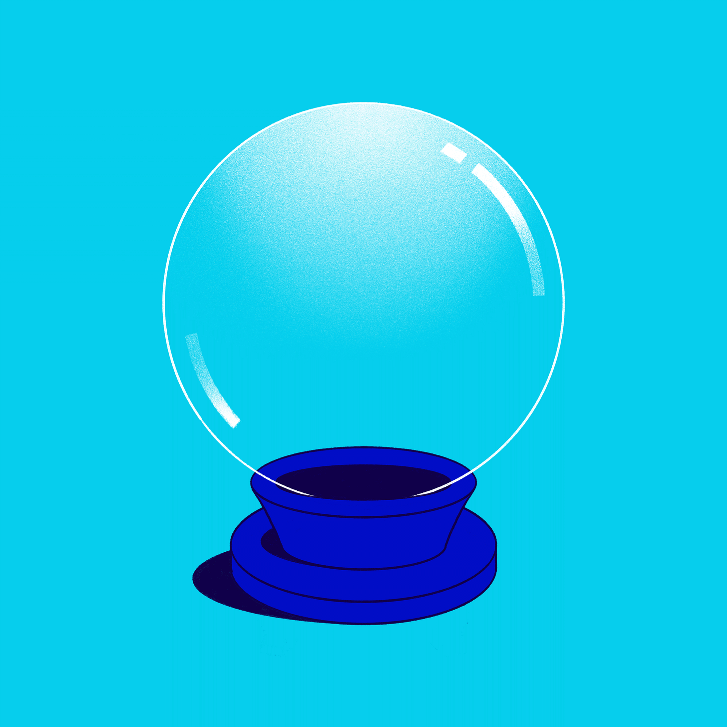 Animation of a mouse inside of a crystal ball