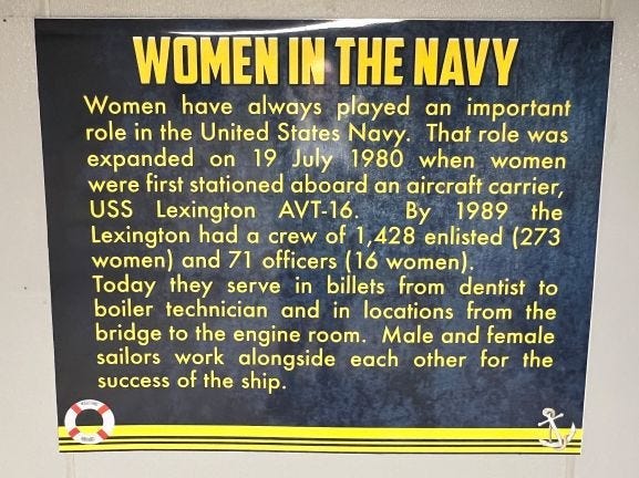 Women in the Navy Sign