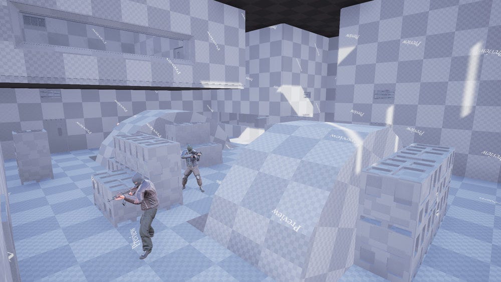 Devblog 1: Weapon Materials & Greyboxing — ITEM42