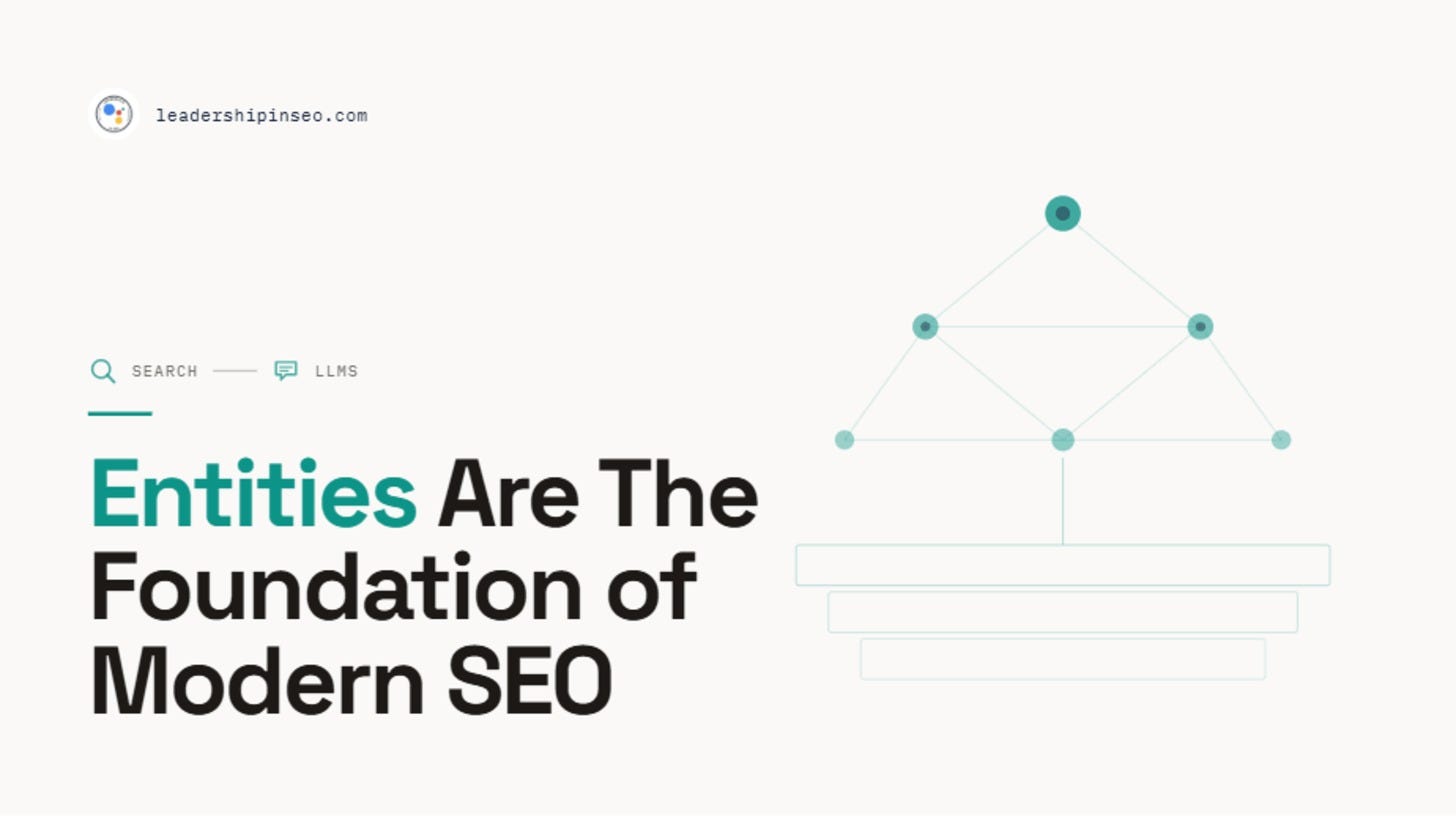Entities are the foundation of modern SEO Entities are the foundation of modern SEO