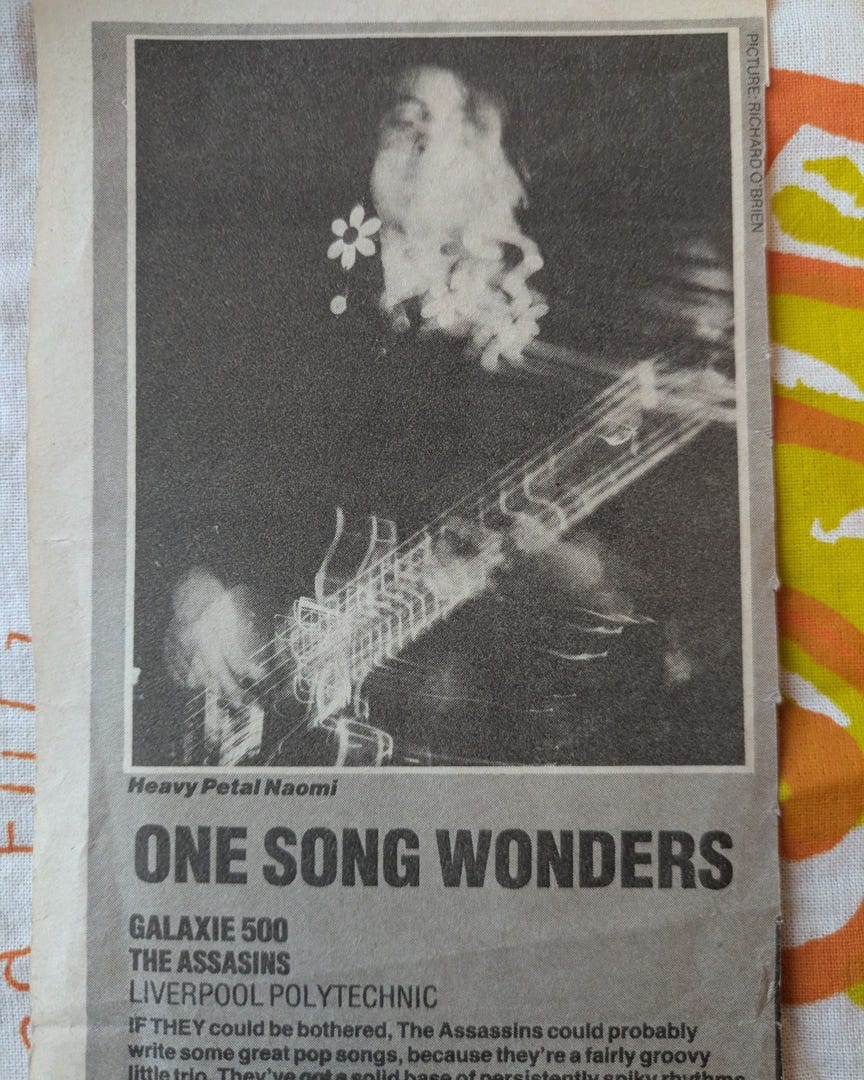 Galaxie 500 - One Song Wonders (NME, 17th November 1990)