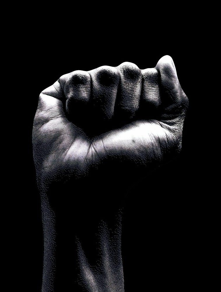 Raised fist