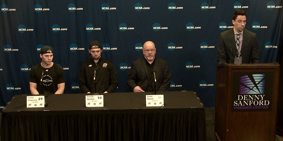 Postgame Press Conference following Merrimack's loss to North Dakota