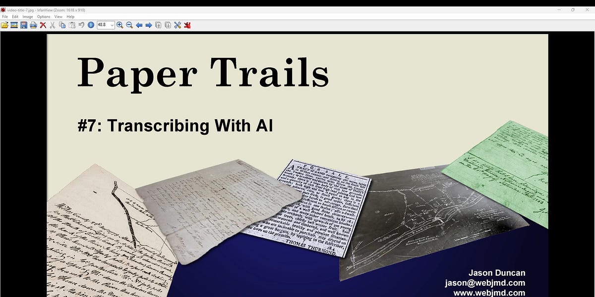 Transscribed Paper Transcribing Handwritten Documents - Jason Duncan - webjmd