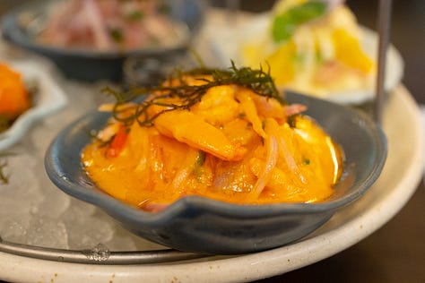 Ceviche, causa, and more